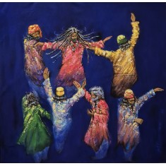 Hussain Chandio, 36 x 36 Inch, Acrylic on Canvas, Figurative Painting-AC-HC-250